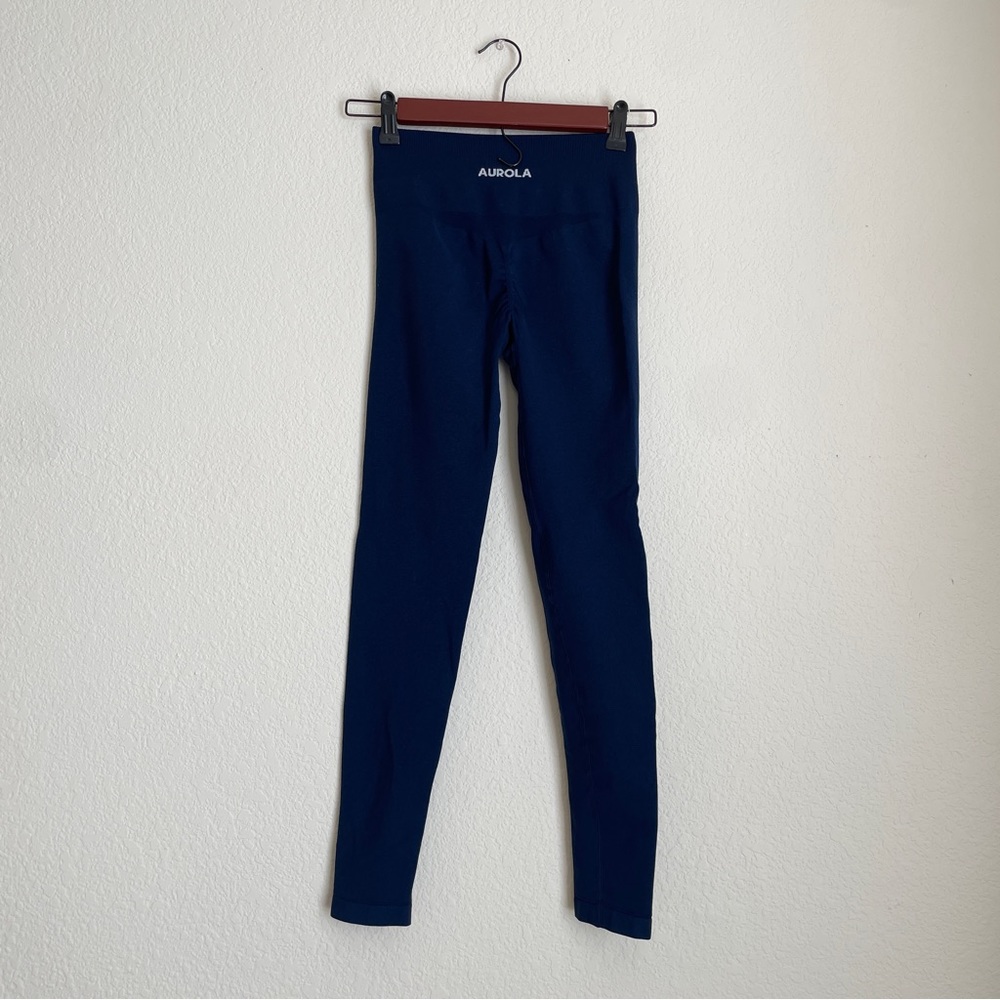 Aurola seamless scrunch leggings - tuxedo blue